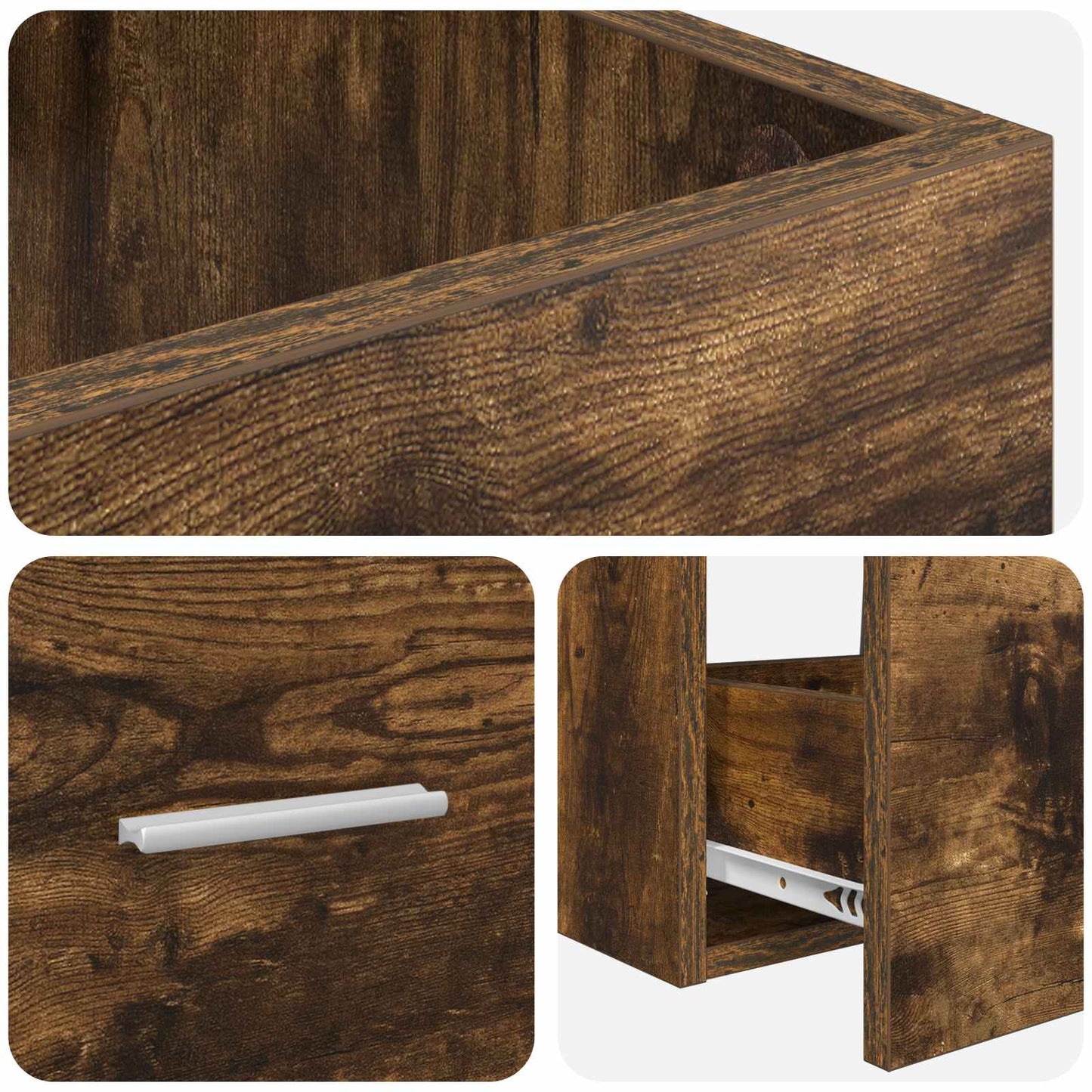 Mobile da bagno con lavabo Rovere Fumo 42 x 40 x 84,5 cm | homemem39