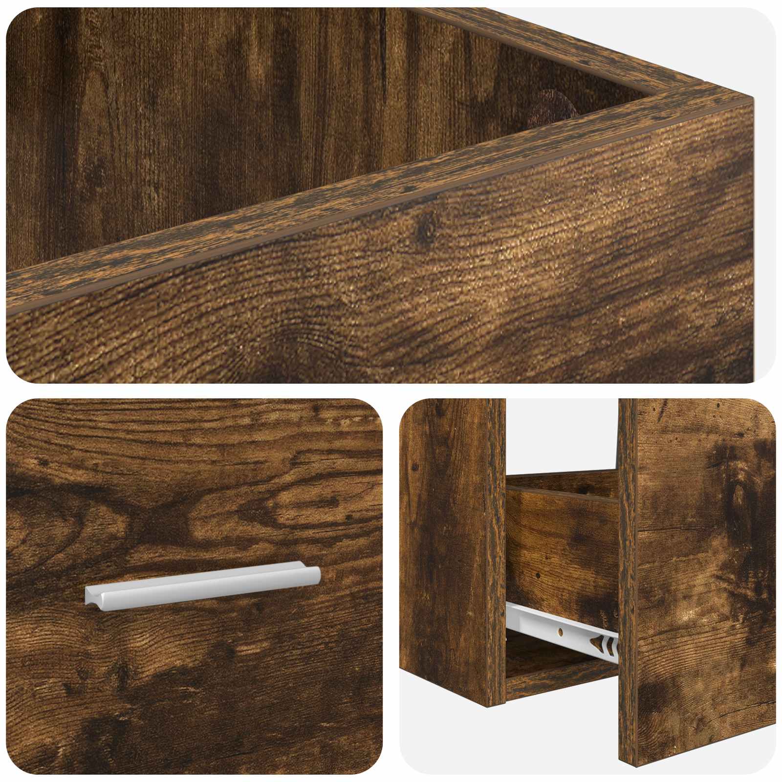 Mobile da bagno con lavabo Rovere Fumo 42 x 40 x 84,5 cm | homemem39