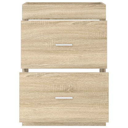 Mobiletto da Bagno Sotto Lavabo Rovere Sonoma 56 x 37,5 x 81 cm | homemem39