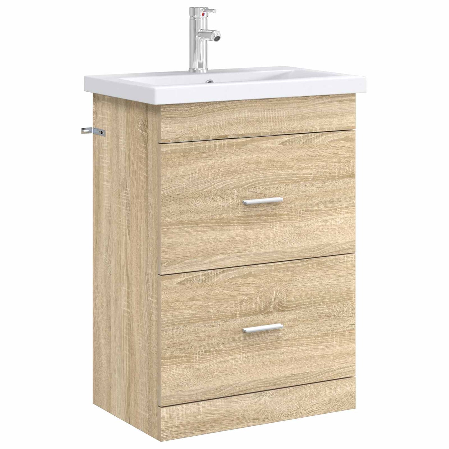 Mobiletto da Bagno Sotto Lavabo Rovere Sonoma 56 x 37,5 x 81 cm | homemem39