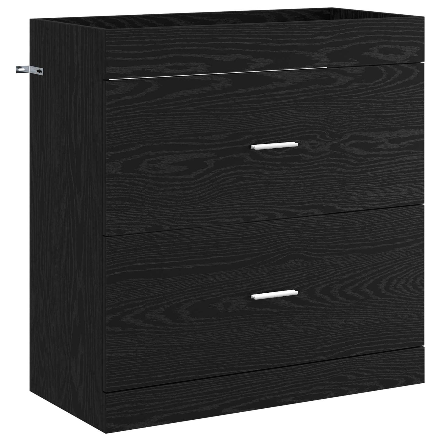 Mobiletto da Bagno Sotto Lavabo Rovere Nero 78,5 x 37,5 x 81 cm | homemem39
