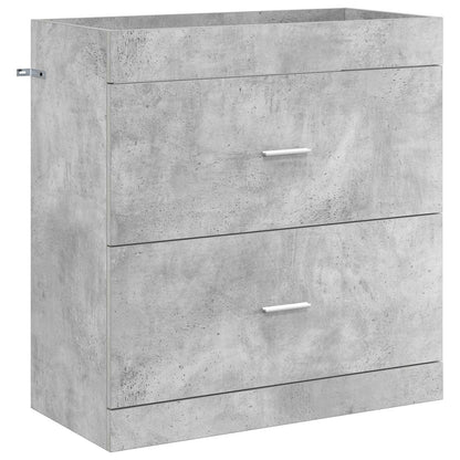 Mobiletto da Bagno Sotto Lavabo Grigio Cemento | homemem39