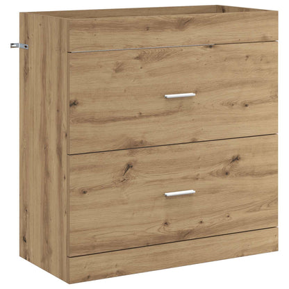 Mobiletto da Bagno Sotto Lavabo Rovere Artigianale | homemem39
