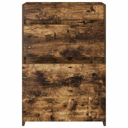 Mobiletto da Bagno Sotto Lavabo Rovere Fumo 56 x 37,5 x 81 cm | homemem39