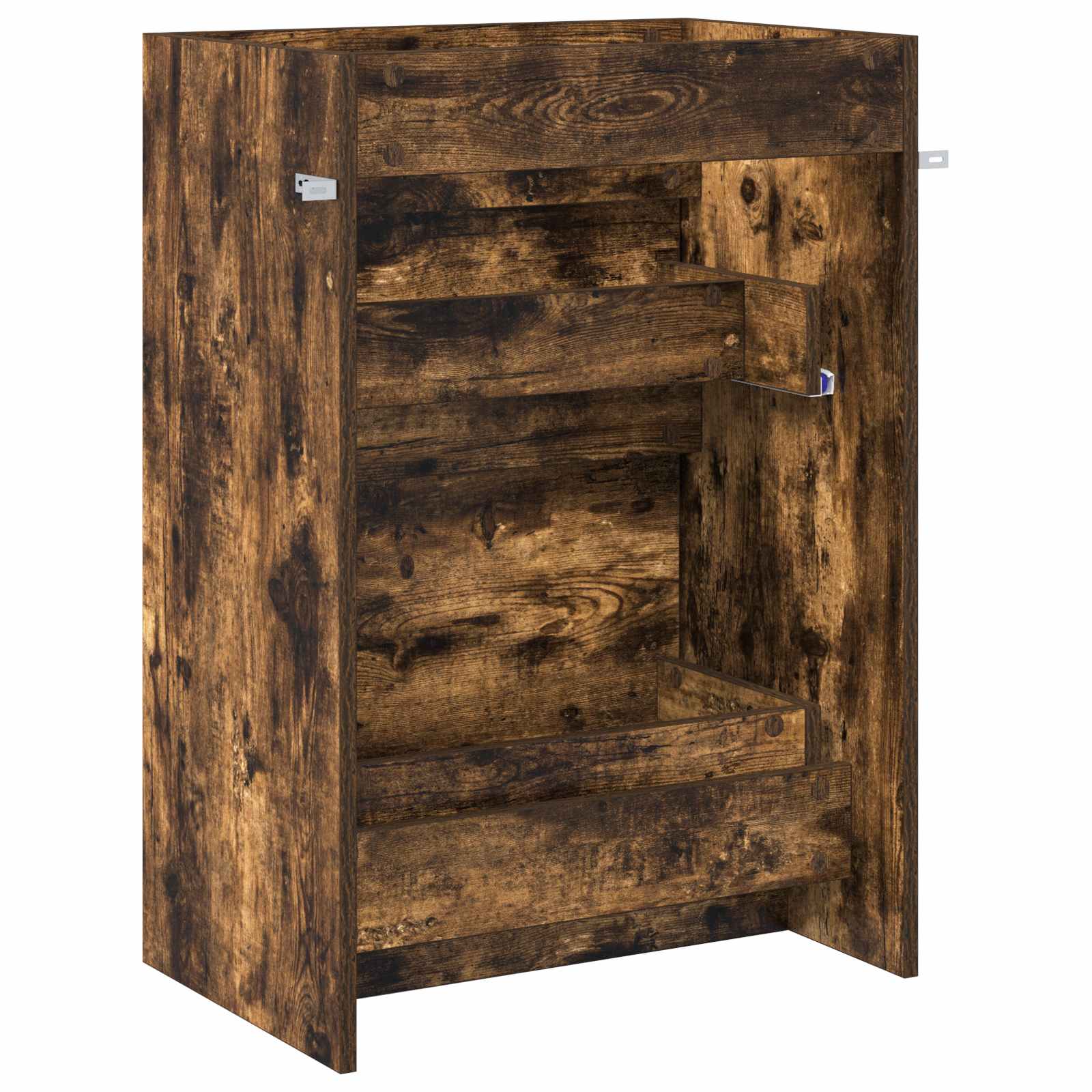 Mobiletto da Bagno Sotto Lavabo Rovere Fumo 56 x 37,5 x 81 cm | homemem39
