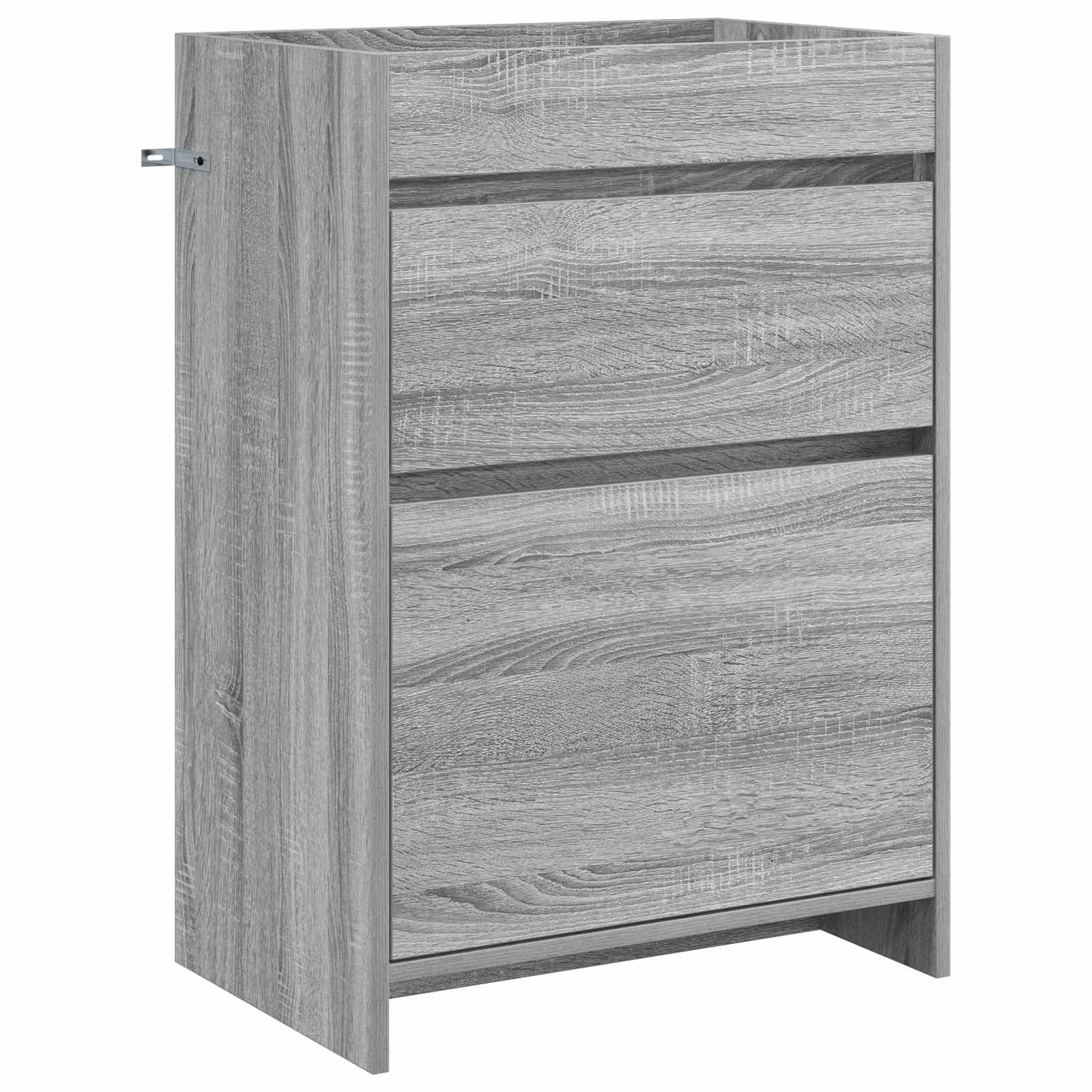 Mobiletto da Bagno Sotto Lavabo Sonoma grigio 56 x 37,5 x 81 cm | homemem39