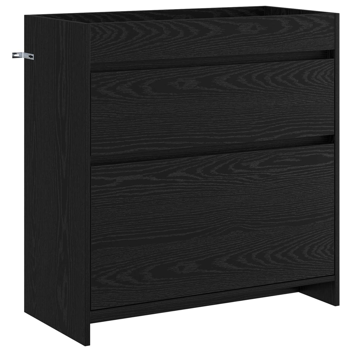 Mobiletto da Bagno Sotto Lavabo Rovere Nero 78,5 x 37,5 x 81 cm