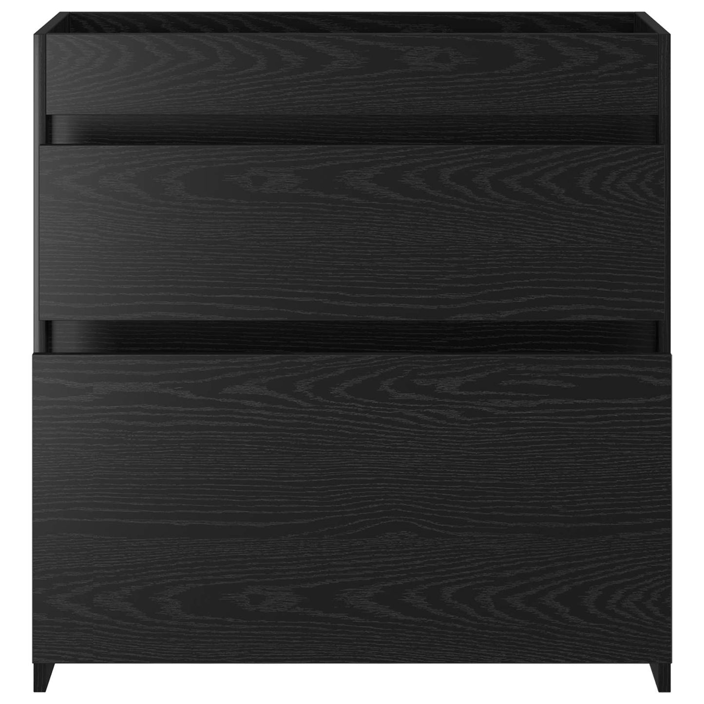 Mobiletto da Bagno Sotto Lavabo Rovere Nero 78,5 x 37,5 x 81 cm | homemem39