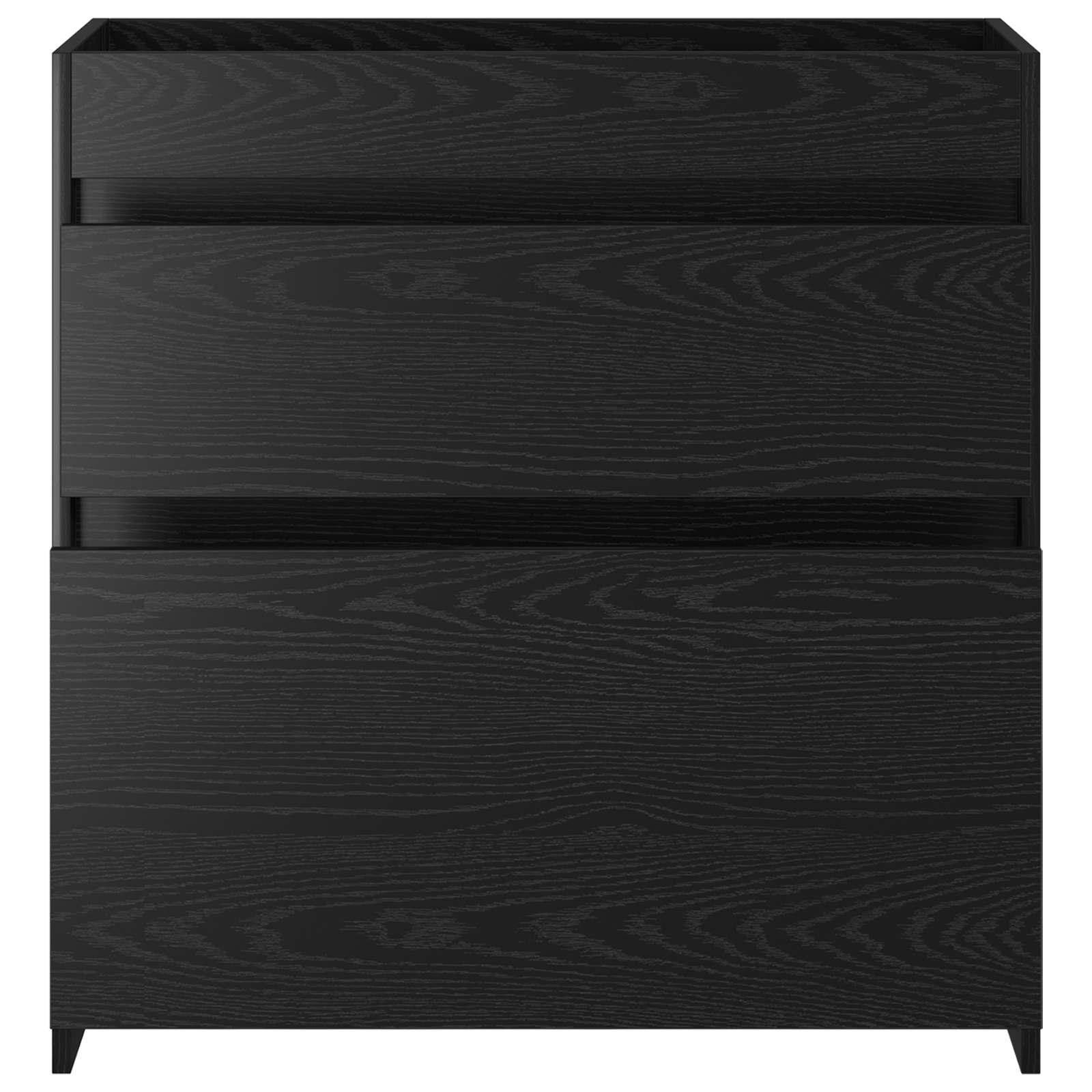 Mobiletto da Bagno Sotto Lavabo Rovere Nero 78,5 x 37,5 x 81 cm | homemem39
