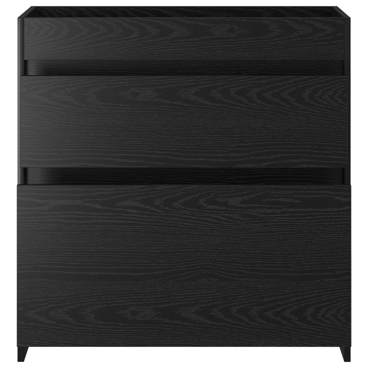Mobiletto da Bagno Sotto Lavabo Rovere Nero 78,5 x 37,5 x 81 cm