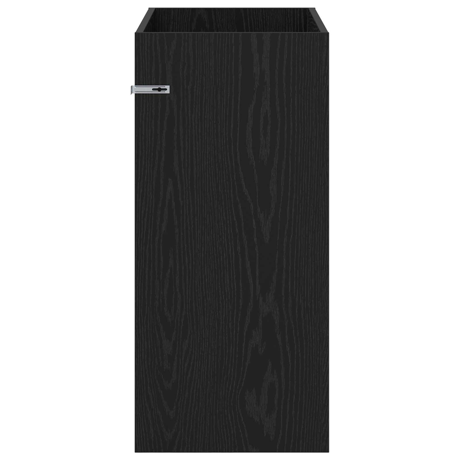 Mobiletto da Bagno Sotto Lavabo Rovere Nero 78,5 x 37,5 x 81 cm | homemem39