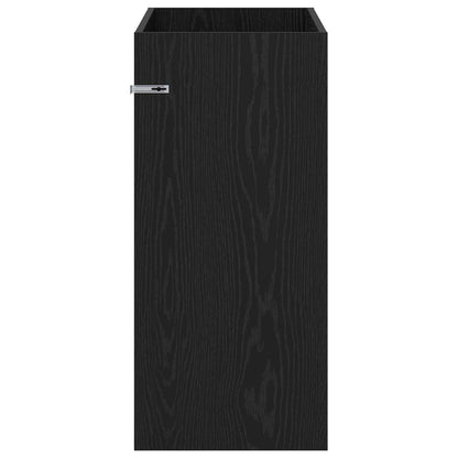 Mobiletto da Bagno Sotto Lavabo Rovere Nero 78,5 x 37,5 x 81 cm