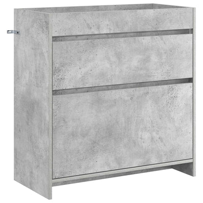 Mobiletto da Bagno Sotto Lavabo Grigio Cemento