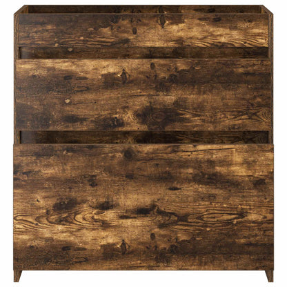 Mobiletto da Bagno Sotto Lavabo Rovere Fumo 78,5 x 37,5 x 81 cm | homemem39