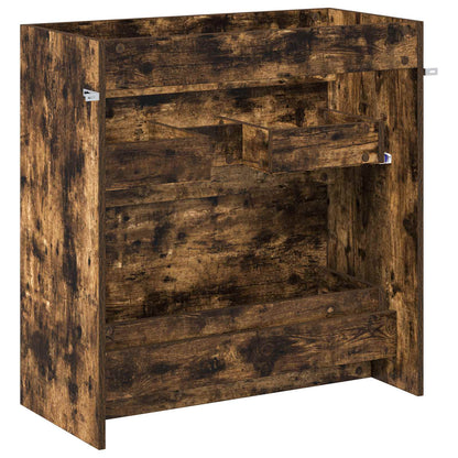 Mobiletto da Bagno Sotto Lavabo Rovere Fumo 78,5 x 37,5 x 81 cm | homemem39