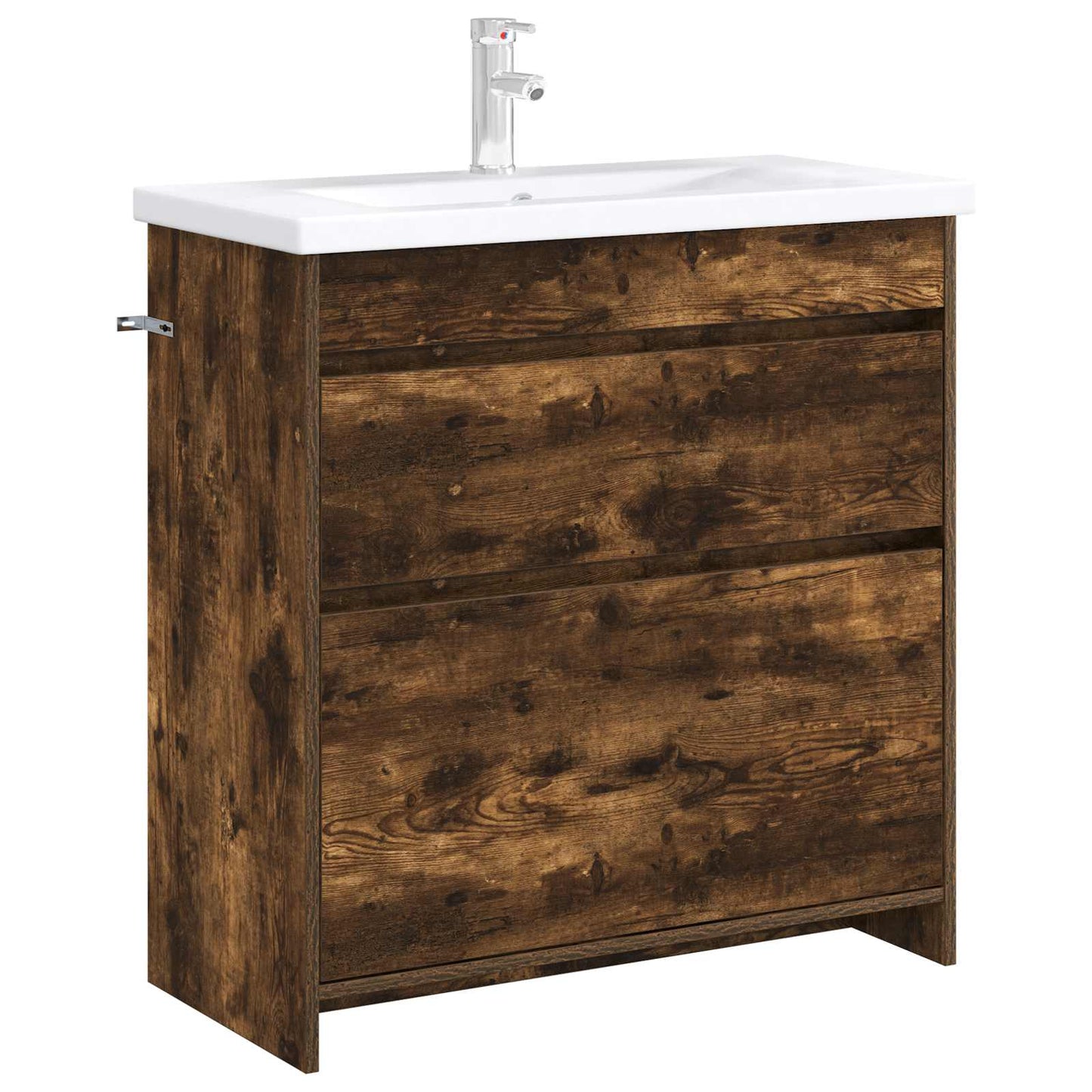 Mobiletto da Bagno Sotto Lavabo Rovere Fumo 78,5 x 37,5 x 81 cm | homemem39