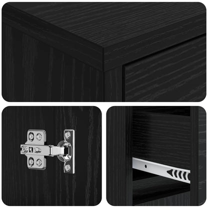 Mobile da Bagno Rovere Nero 35 x 36,5 x 85 cm | homemem39