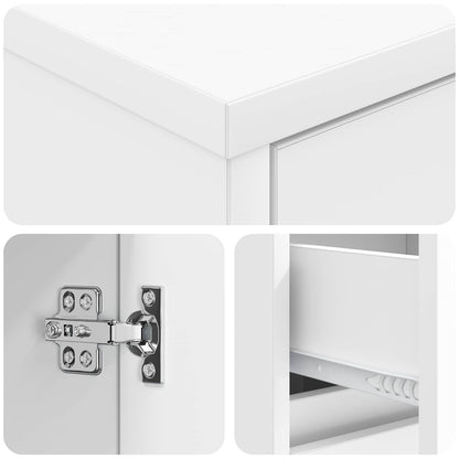 Mobile da Bagno Bianco 30 x 33 x 190 cm Legno ingegnerizzato | homemem39