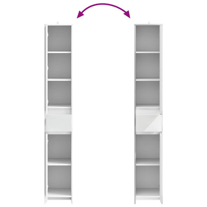 Mobile da Bagno Bianco 30 x 33 x 190 cm Legno ingegnerizzato | homemem39