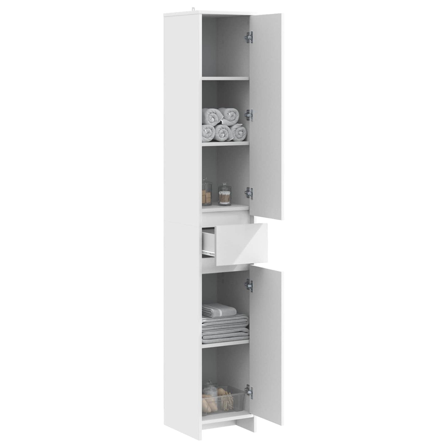 Mobile da Bagno Bianco 30 x 33 x 190 cm Legno ingegnerizzato | homemem39