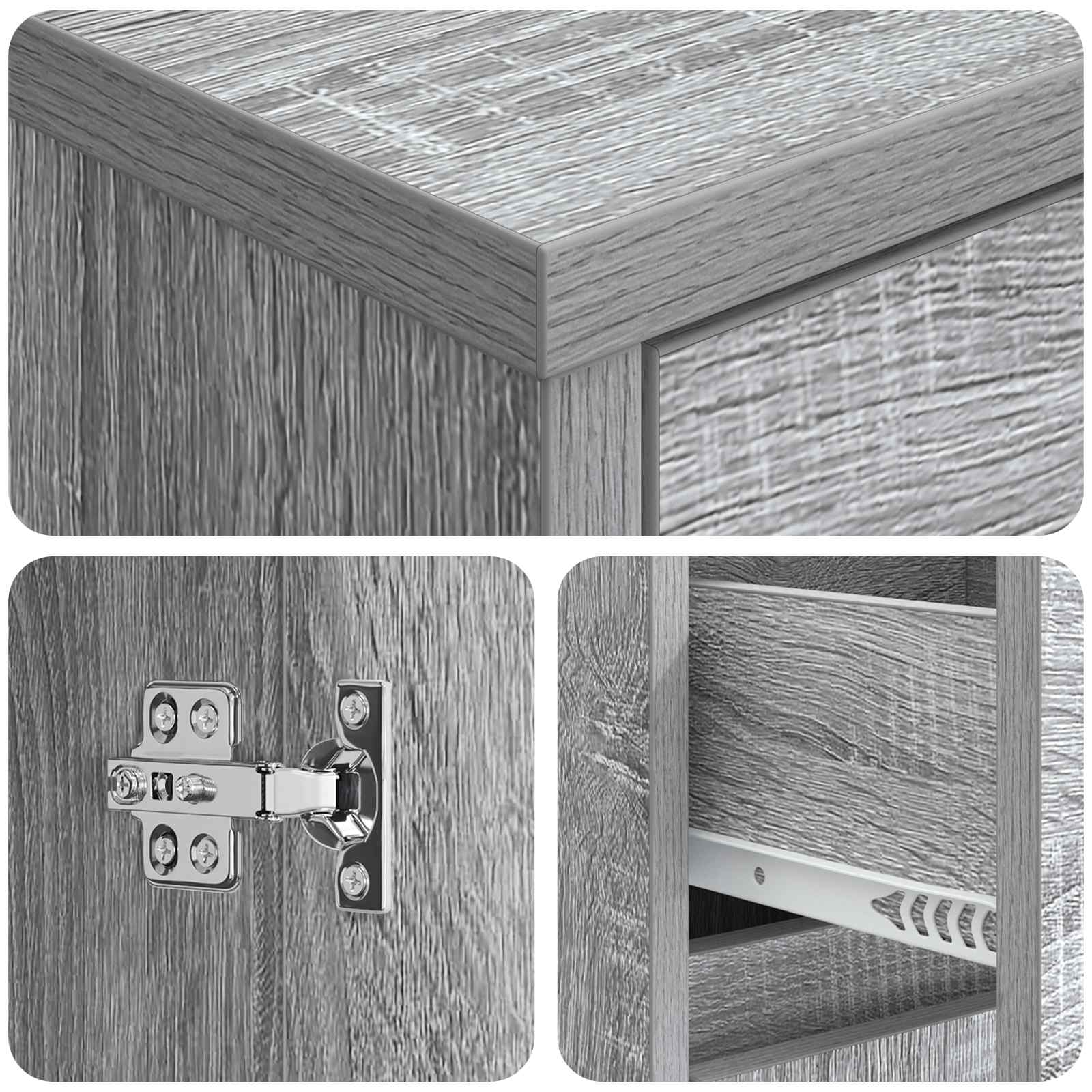 Mobile da Bagno Sonoma grigio 30 x 33 x 190 cm | homemem39