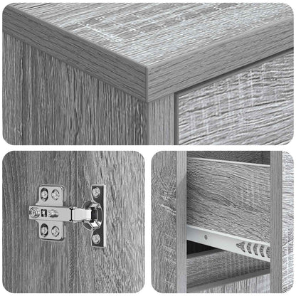 Mobile da Bagno Sonoma grigio 30 x 33 x 190 cm | homemem39