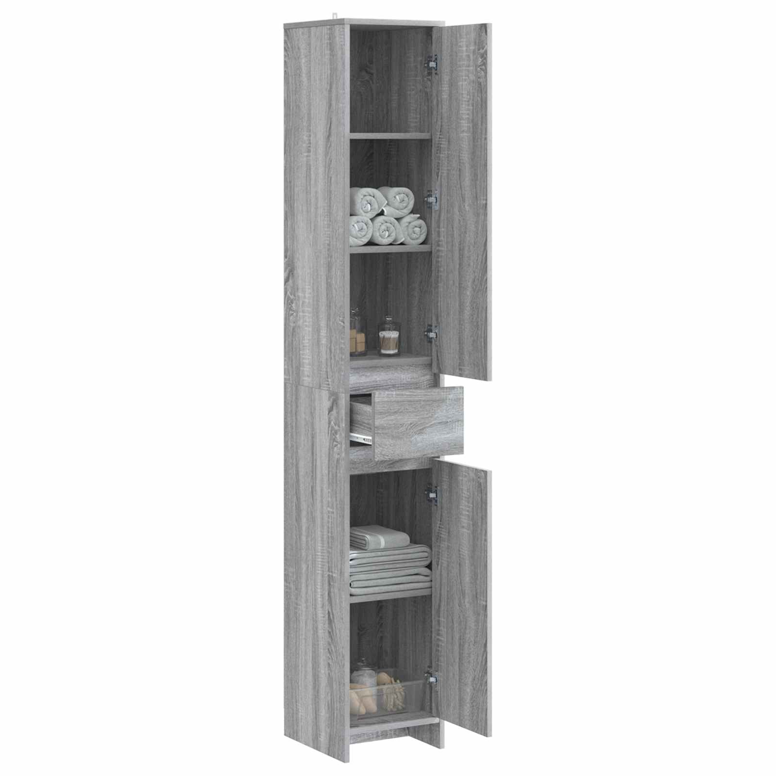 Mobile da Bagno Sonoma grigio 30 x 33 x 190 cm | homemem39