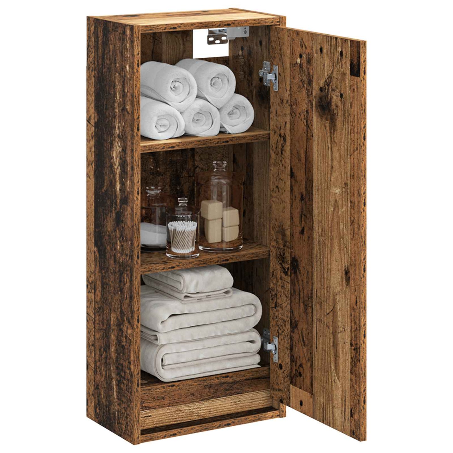 Mobile lavabo da parete Legno antico 35 x 20 x 81 cm | homemem39