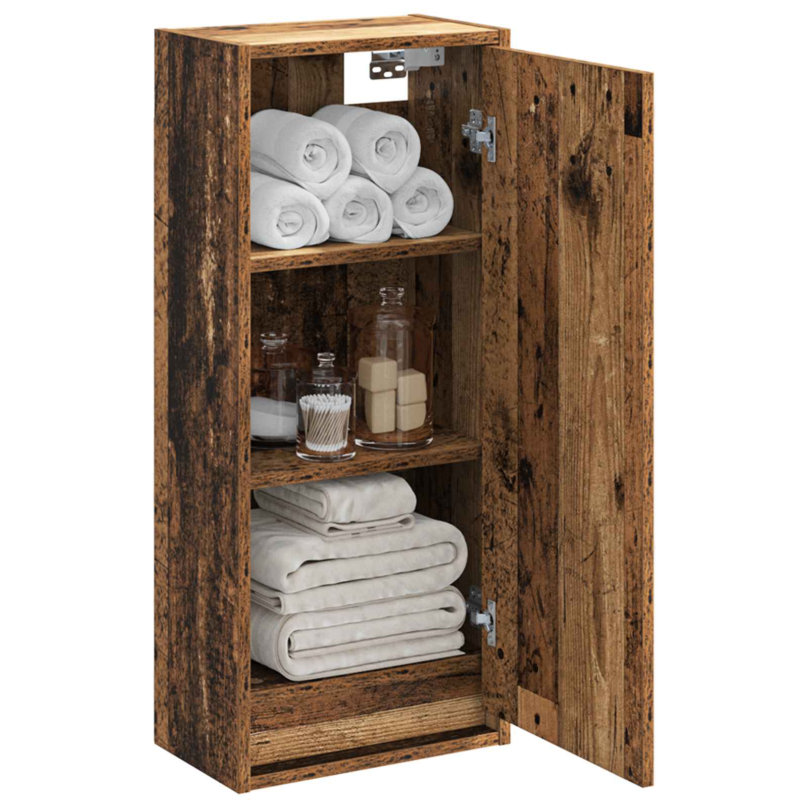 Mobile lavabo da parete Legno antico 35 x 20 x 81 cm | homemem39