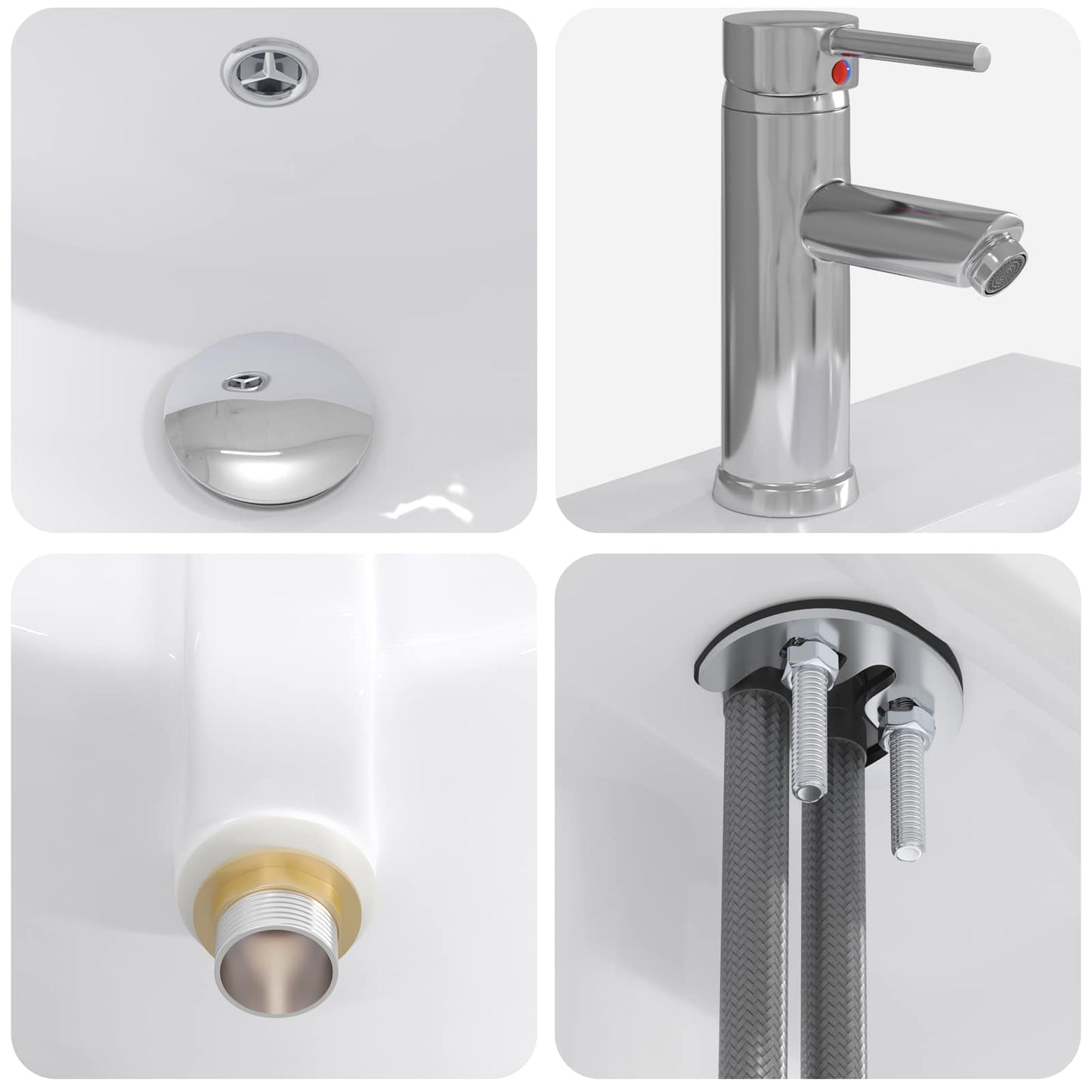 Mobile da bagno con lavabo Rovere Sonoma 42 x 40 x 84,5 cm | homemem39