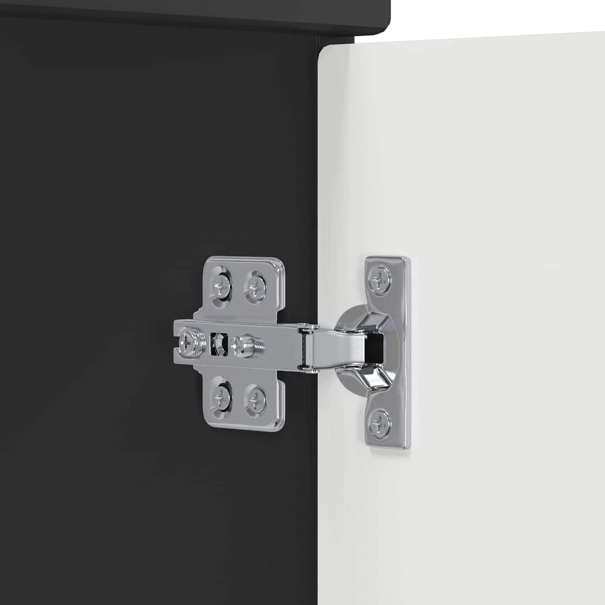 Mobiletto da Bagno Sotto Lavabo Rovere Nero 56 x 37,5 x 81 cm