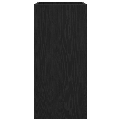 Mobiletto da Bagno Sotto Lavabo Rovere Nero 56 x 37,5 x 81 cm