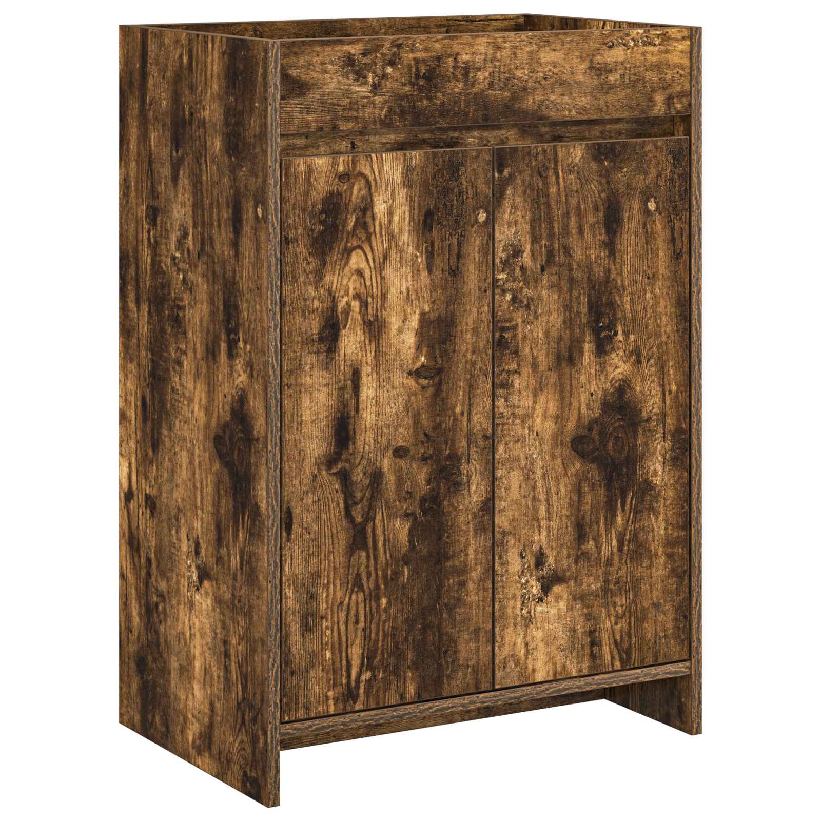 Mobiletto da Bagno Sotto Lavabo Rovere Fumo 56 x 37,5 x 81 cm | homemem39
