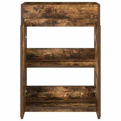 Mobiletto da Bagno Sotto Lavabo Rovere Fumo 56 x 37,5 x 81 cm | homemem39