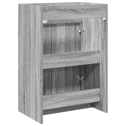 Mobiletto da Bagno Sotto Lavabo Sonoma grigio 56 x 37,5 x 81 cm | homemem39