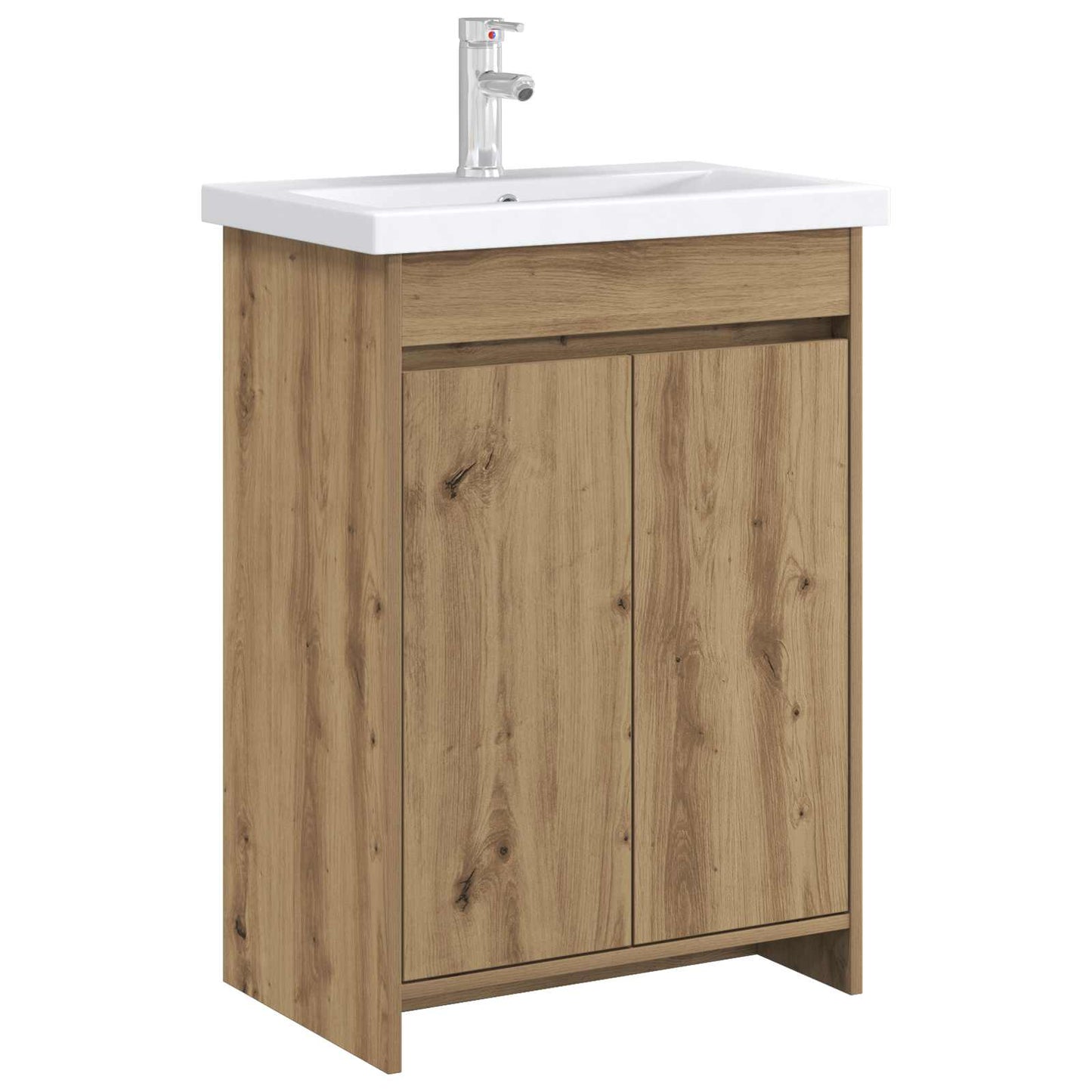 Mobiletto da Bagno Sotto Lavabo Rovere Artigianale | homemem39