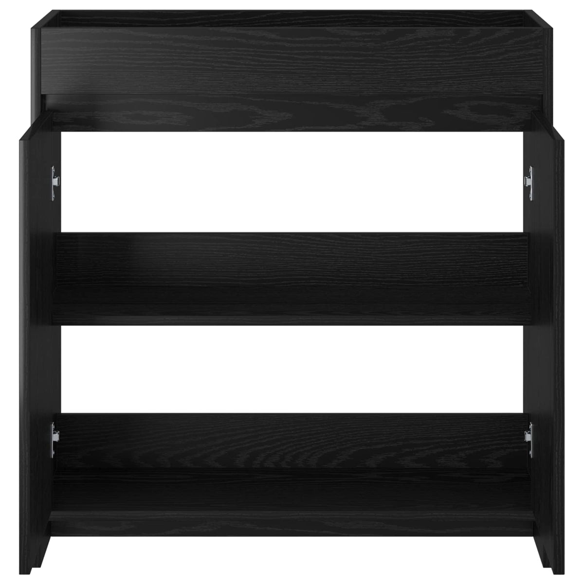 Mobiletto da Bagno Sotto Lavabo Rovere Nero 78,5 x 37,5 x 81 cm