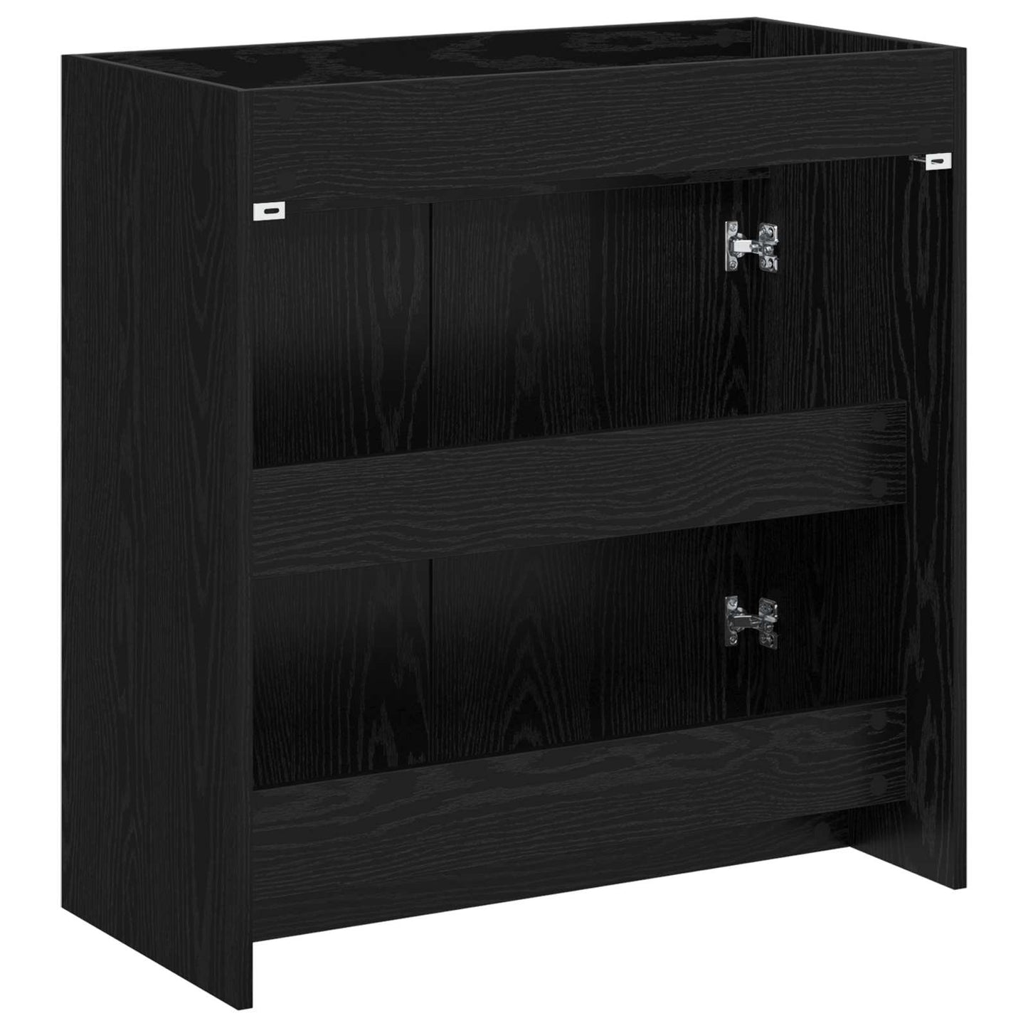 Mobiletto da Bagno Sotto Lavabo Rovere Nero 78,5 x 37,5 x 81 cm | homemem39