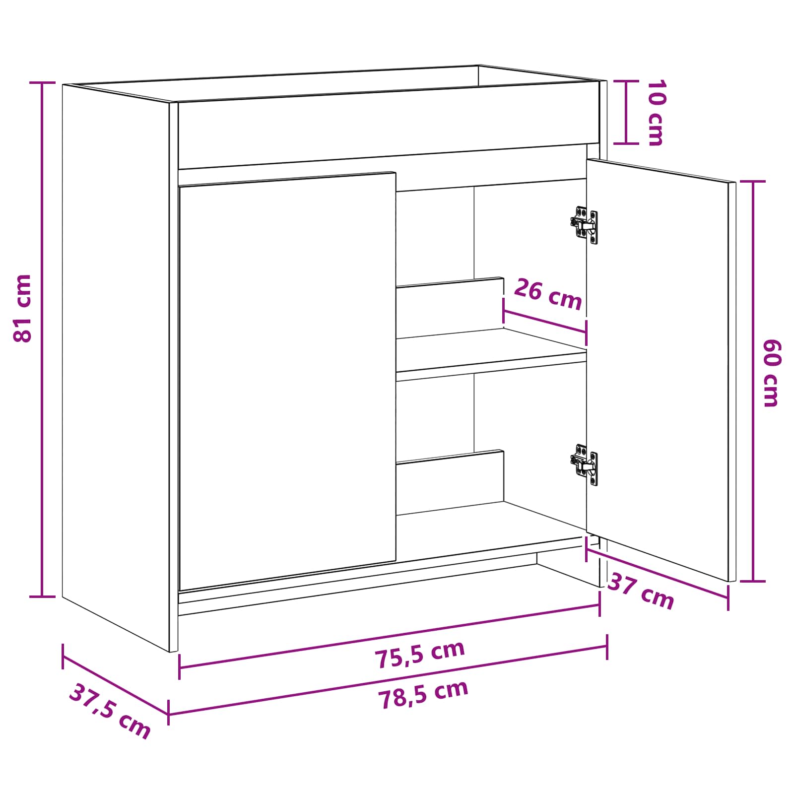 Mobiletto da Bagno Sotto Lavabo Rovere Sonoma | homemem39