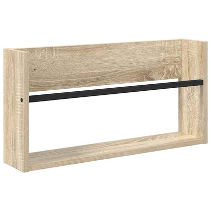 Scaffale per riviste 2 pcs Rovere Sonoma 60 x 12 x 30 cm | homemem39