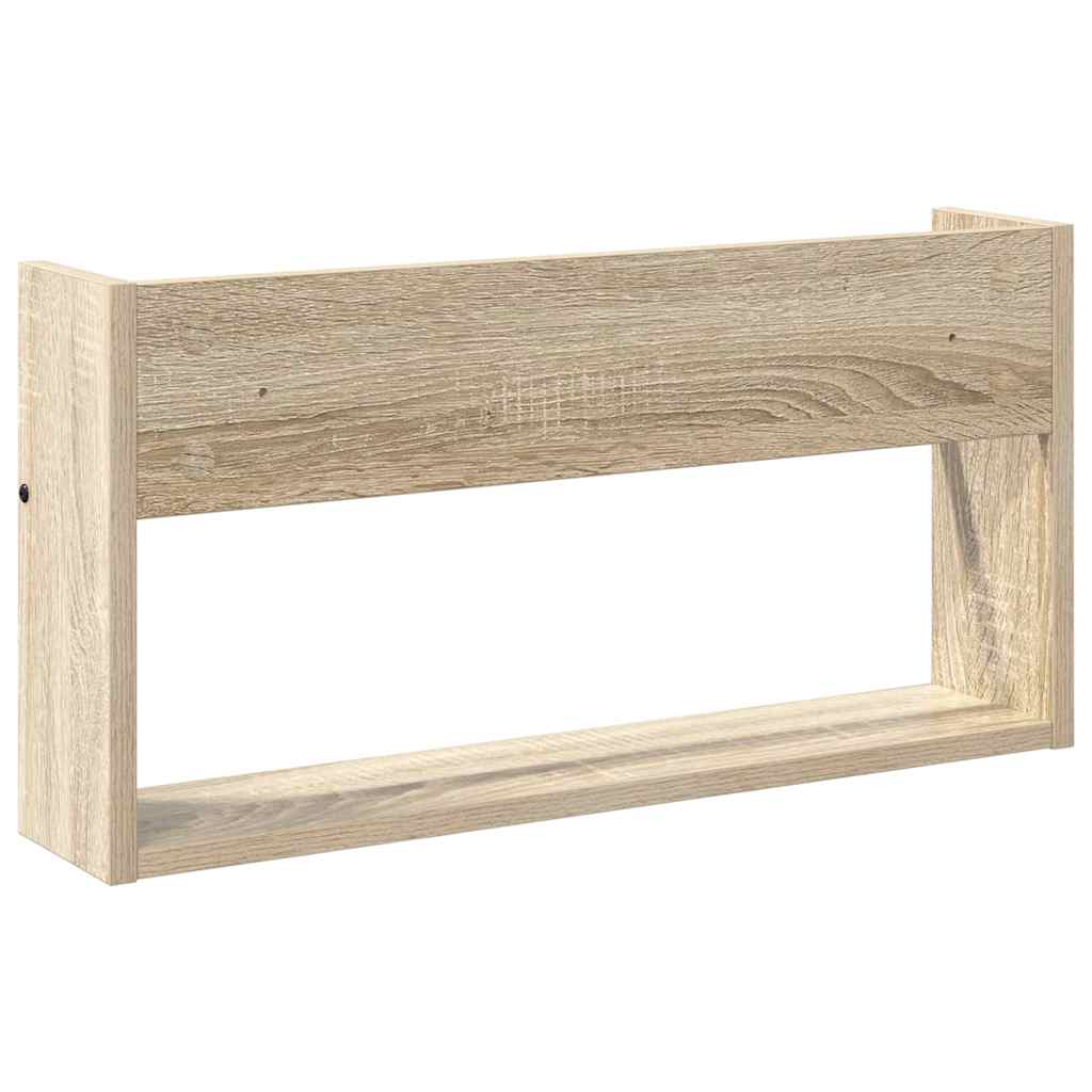 Scaffale per riviste 2 pcs Rovere Sonoma 60 x 12 x 30 cm | homemem39
