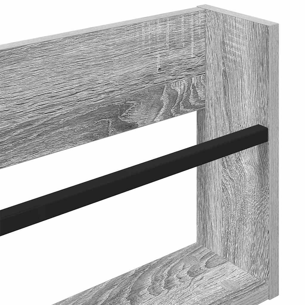 Scaffale per riviste Grigio Sonoma 60 x 12 x 30 cm