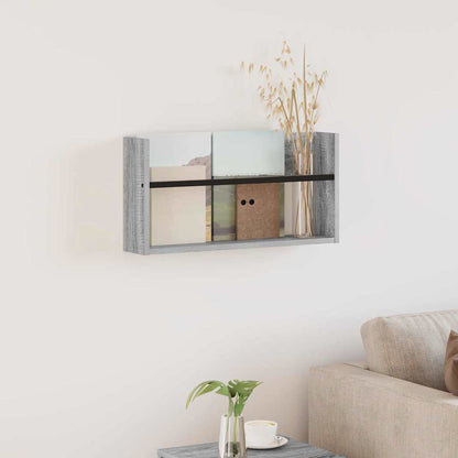 Scaffale per riviste Grigio Sonoma 60 x 12 x 30 cm