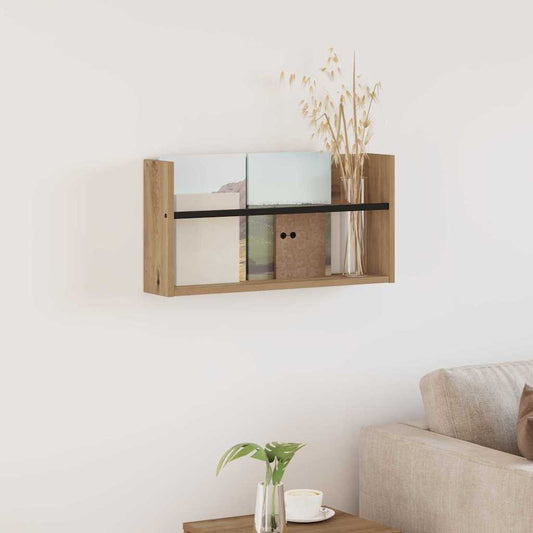 Scaffale per riviste Rovere artigianale 60 x 12 x 30 cm