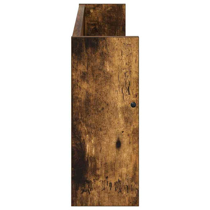 Scaffale per riviste 2 pcs Rovere fumé 80 x 12 x 30 cm - homemem39