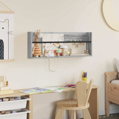 Scaffale per riviste Grigio Sonoma 80 x 12 x 30 cm