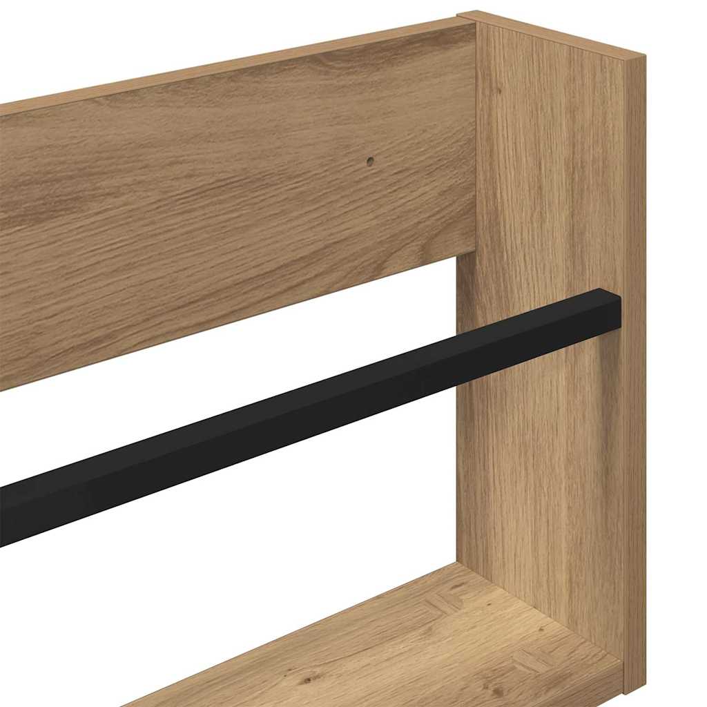 Scaffale per riviste Rovere artigianale 80 x 12 x 30 cm | homemem39