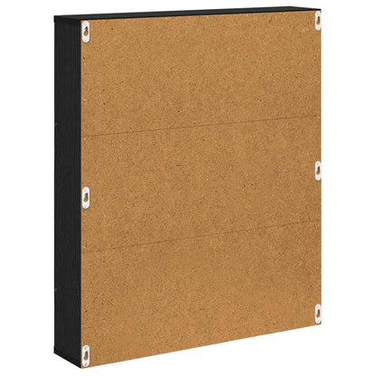 Scaffale per riviste Rovere Nero 60 x 12 x 70 cm