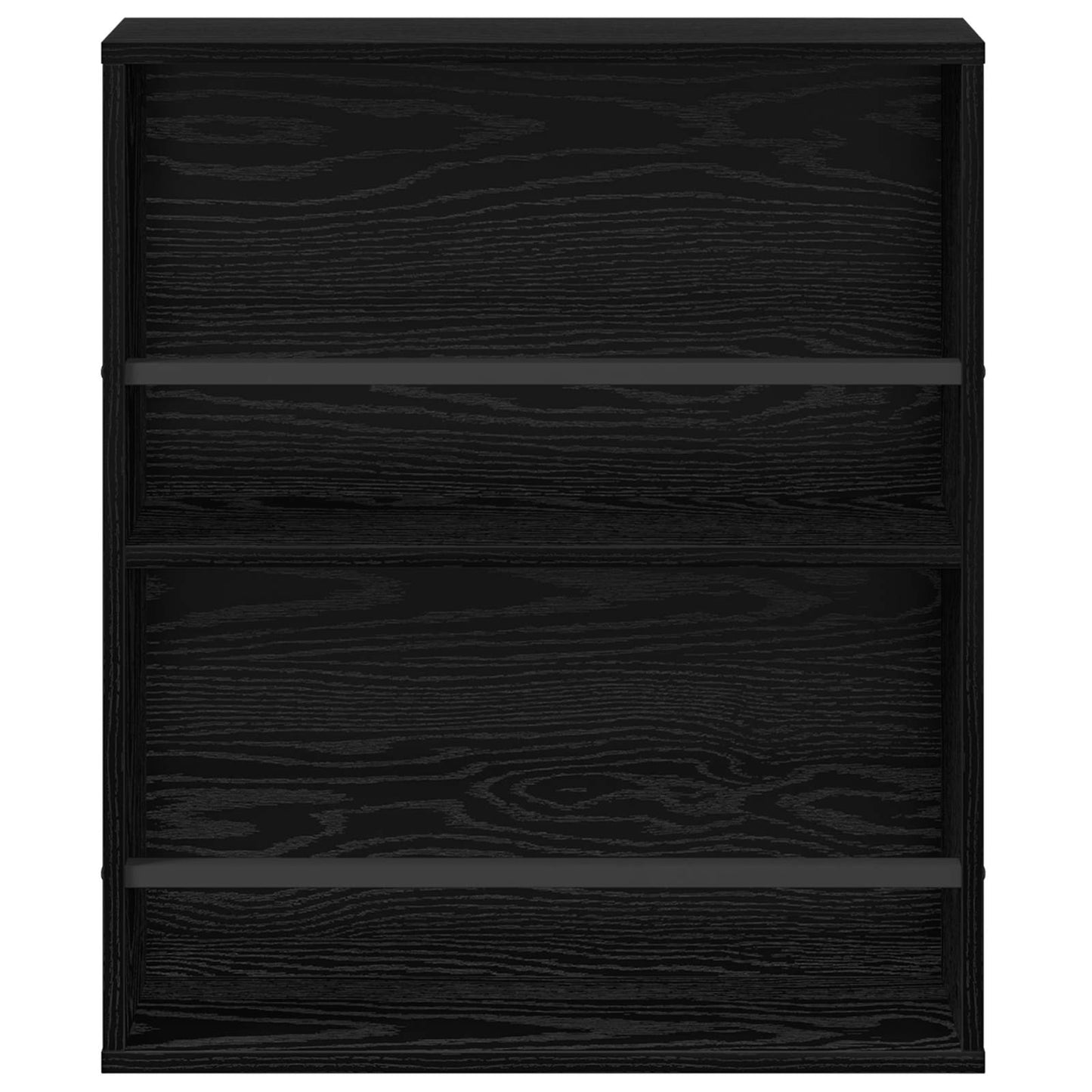 Scaffale per riviste Rovere Nero 60 x 12 x 70 cm