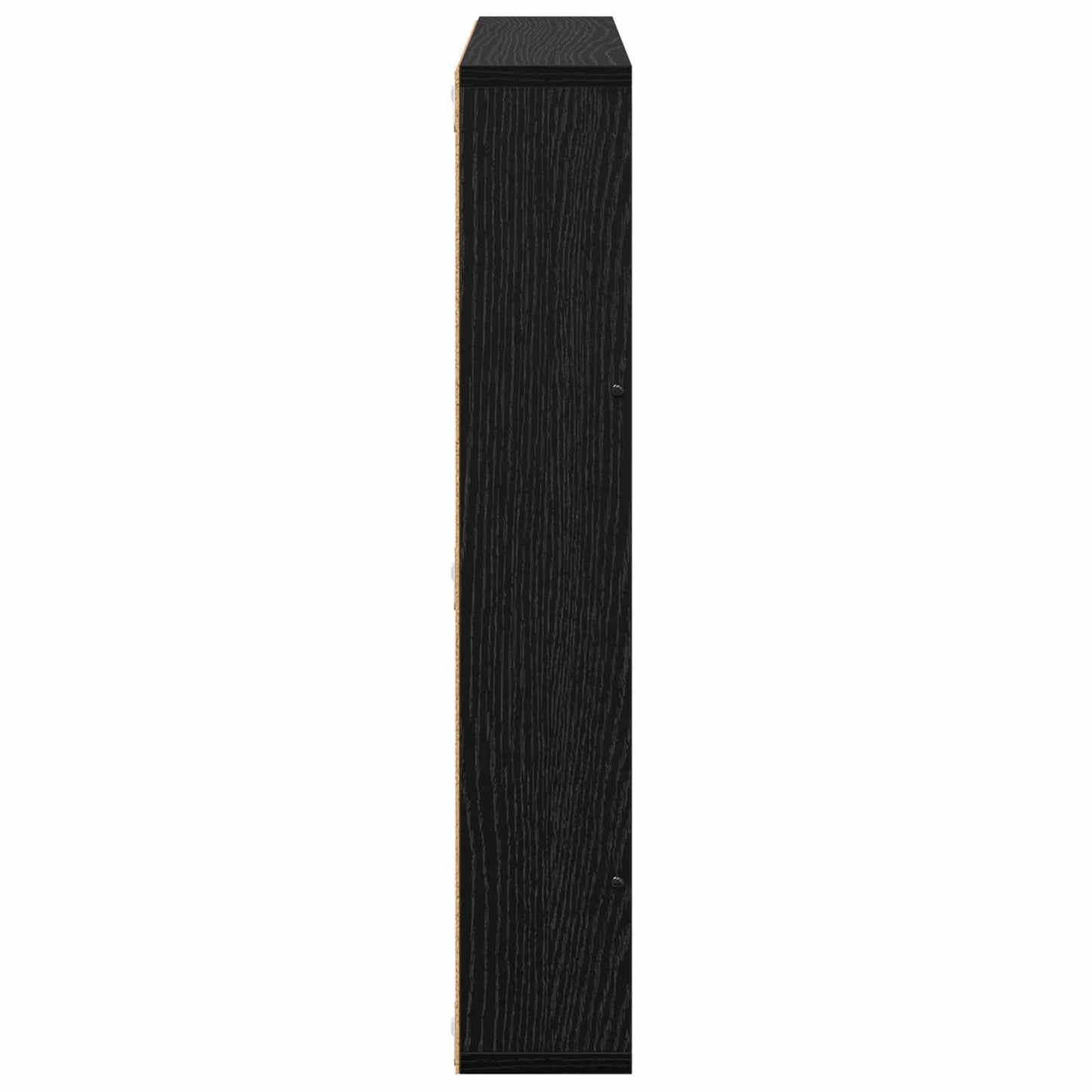 Scaffale per riviste Rovere Nero 60 x 12 x 70 cm